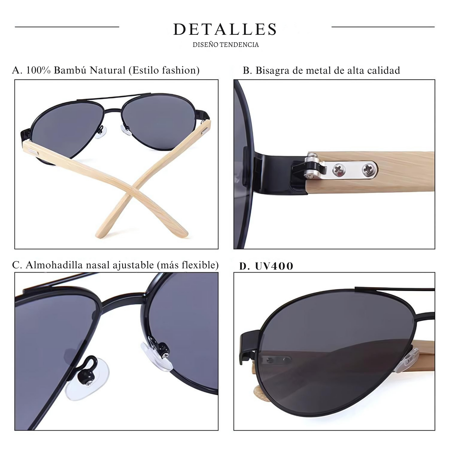 Gafas de sol - Skyline Bamboo