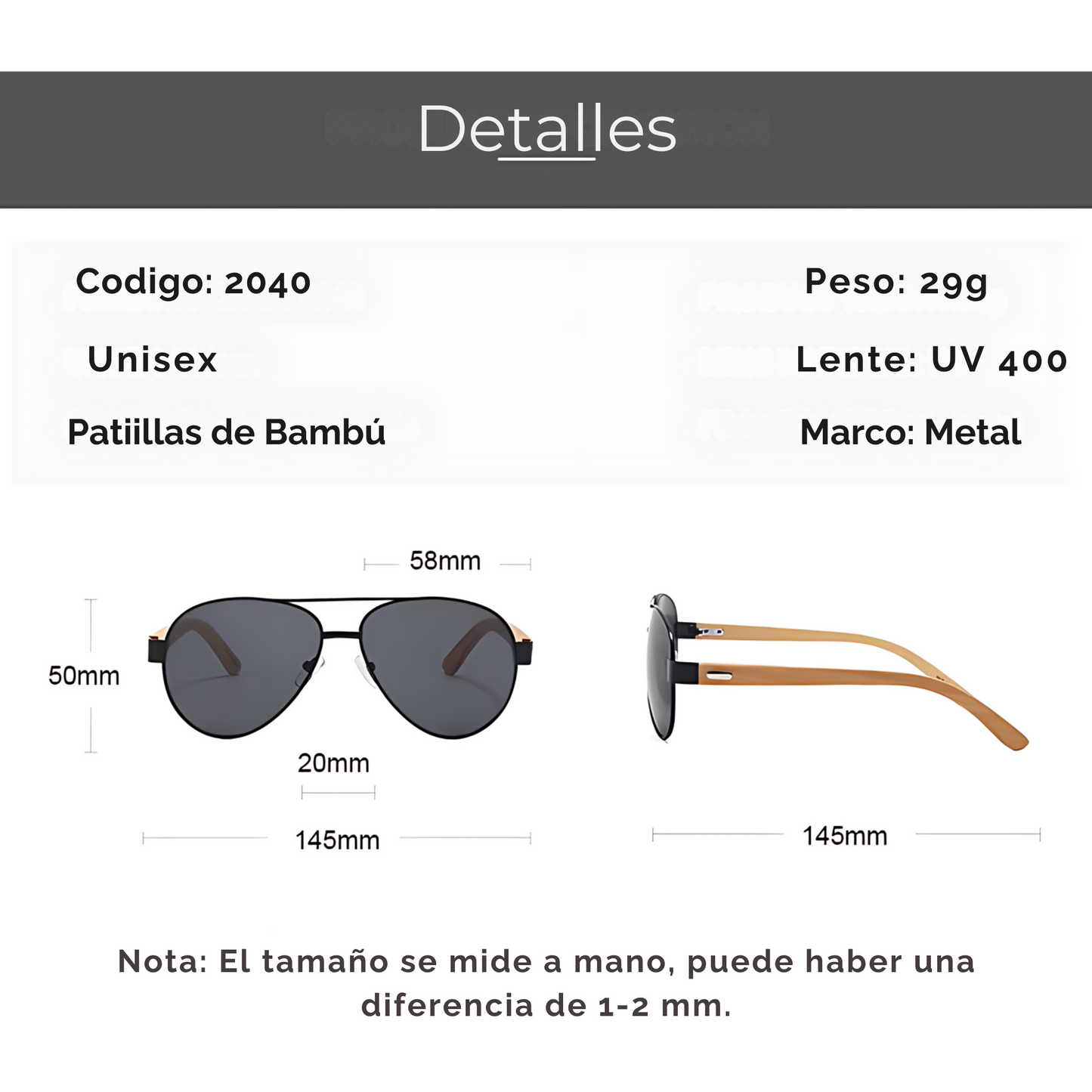 Gafas de sol - Skyline Bamboo